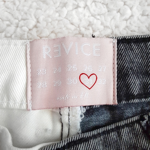 ☆ SOLD! ☆ REVICE True Love / Checkmate High Rise Button Fly Two Tone Straight Le - Picture 9 of 10